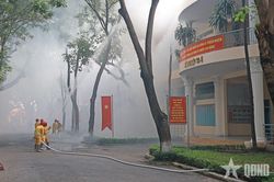 Tập huấn phòng cháy, chữa cháy tại Công ty Cổ phần 32 (Tổng cục Hậu cần - Kỹ thuật)