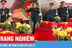 Đồng Nai: Truy điệu, an táng 29 hài cốt liệt sĩ
