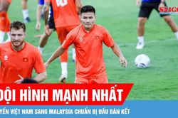Đội tuyển Việt Nam sang Malaysia với đội hình mạnh nhất