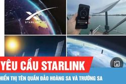Bản đồ dịch vụ Internet vệ tinh Starlink tại Việt Nam không hiển thị tên quần đảo Hoàng Sa và Trường Sa