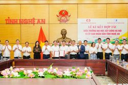 UBND tỉnh Nghệ An ký kết hợp tác với Trường Đại học Xây dựng Hà Nội