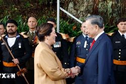 Lễ đón Tổng Bí thư, Chủ tịch nước Tô Lâm thăm cấp Nhà nước tới New Zealand