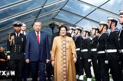 Toàn cảnh Lễ đón chính thức Tổng Bí thư, Chủ tịch nước Tô Lâm thăm cấp Nhà nước tới New Zealand