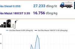 Giá xăng E10RON95-III giảm 205 đồng, ở mức 22.100 đồng/lít