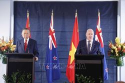 Tổng Bí thư, Chủ tịch nước Tô Lâm và Thủ tướng New Zealand gặp gỡ báo chí và chứng kiến trao các văn kiện hợp tác
