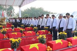 Lễ viếng, truy điệu và an táng 29 hài cốt liệt sĩ