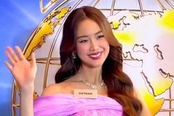 Bảo Ngọc nhận sash, ch&iacute;nh thức đại diện Việt Nam thi Miss World