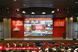 Đảng ủy TANDTC kết nối Hội nghị nghiên cứu, học tập, quán triệt Nghị quyết Hội nghị Trung ương 3 khóa XIV