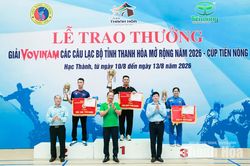 CLB Vovinam xã Lam Sơn giành nhất toàn đoàn tại Giải Vovinam các CLB tỉnh Thanh Hóa mở rộng - Cúp Tiến Nông