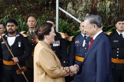 Lễ đón Tổng Bí thư, Chủ tịch nước Tô Lâm thăm cấp Nhà nước tới New Zealand