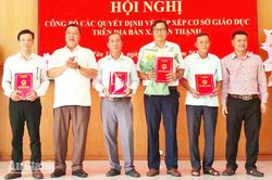 Xã Tân Thạnh giảm từ 8 còn 4 trường học