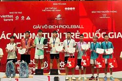 Tay vợt Đà Nẵng vô địch Giải Pickleball các nhóm tuổi trẻ quốc gia