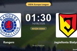 Nhận định Rangers vs Jagiellonia Białystok: đội hình dự kiến