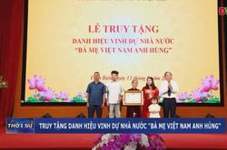 Truy tặng danh hiệu vinh dự Nhà nước 'Bà mẹ Việt Nam anh hùng'