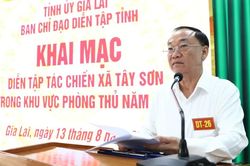 Khai mạc diễn tập tác chiến xã Tây Sơn trong khu vực phòng thủ năm 2026
