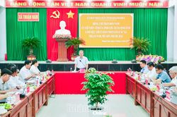 Phó Chủ tịch UBND tỉnh Trần Hòa Nam làm việc với 3 xã Thuận Nam, Phước Hậu và Mỹ Sơn