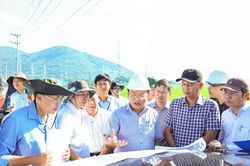 Phó Chủ tịch UBND tỉnh Lê Huyền kiểm tra tiến độ 2 dự án giao thông trọng điểm