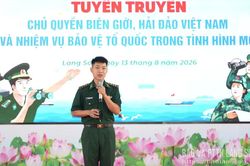 Hơn 1.200 học sinh được tuyên truyền chủ quyền biên giới, hải đảo Việt Nam và nhiệm vụ bảo vệ tổ quốc trong tình hình mới