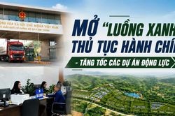 Mở “luồng xanh thủ tục hành chính” - Tăng tốc các dự án động lực