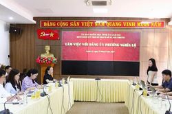 Ủy ban Kiểm tra Tỉnh ủy giám sát tài chính, ngân sách tại phường Nghĩa Lộ