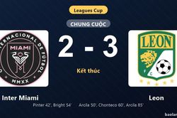 Thống kê trận đấu Inter Miami 2-3 Leon: Leon ngược dòng ngoạn mục