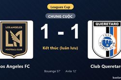 Thống k&ecirc; trận đấu Los Angeles FC 1-1 (pen 5-3) Club Queretaro: Los Angeles FC thắng nghẹt thở tr&ecirc;n chấm lu&acirc;n lưu