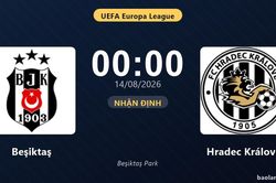 Nhận định Beşiktaş vs Hradec Králové: đội hình dự kiến