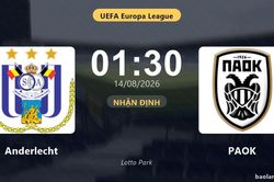 Nhận định Anderlecht vs PAOK: đội hình dự kiến