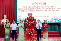 Xã Gia Trấn tổng kết công tác giáo dục, khen thưởng giáo viên, học sinh đạt thành tích cao năm học 2025- 2026