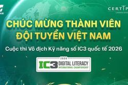 Học sinh Phú Thọ góp mặt trong Đội tuyển Việt Nam thi IC3 Quốc tế 2026