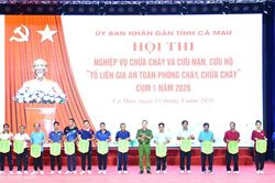Cà Mau khai mạc hội thi nghiệp vụ chữa cháy năm 2026