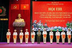 Chung kết Hội thi báo cáo viên, tuyên truyền viên pháp luật giỏi tại Thái Nguyên