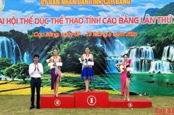Trao 49 bộ huy chương cho các vận động viên tại Đại hội Thể dục thể thao tỉnh lần thứ X