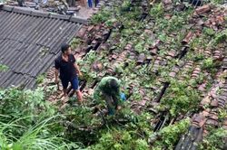 Gần 50 ngôi nhà bị thiệt hại sau cơn dông, lốc
