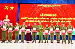 Xã Bắc Tân Uyên: Kiện toàn lực lượng tham gia bảo vệ an ninh trật tự ở cơ sở