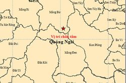 Quảng Ngãi động đất liên tiếp ở 2 khu vực khác nhau