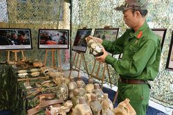 Những di vật từ h&agrave;nh tr&igrave;nh t&igrave;m kiếm h&agrave;i cốt liệt sĩ ở Tuy&ecirc;n Quang