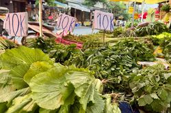Rau đồng giá 10.000 đồng/kg ở chợ TP.HCM, thịt heo cũng giảm mạnh