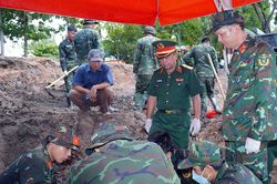 Đã quy tập được 321 bộ hài cốt liệt sĩ tại Công viên Lê Thị Riêng