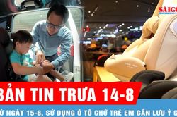 Bản tin trưa 14-8: Những lưu ý về vị trí ngồi và thiết bị an toàn trẻ em trên ô tô từ ngày 15-8