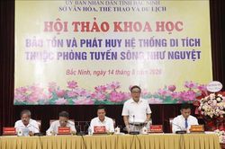 Hoàn thiện hồ sơ đề nghị xếp hạng Di tích quốc gia đặc biệt phòng tuyến sông Như Nguyệt