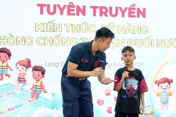 Hơn 340 trẻ trải nghiệm 'Em là chiến sĩ cảnh sát phòng cháy, chữa cháy và cứu nạn, cứu hộ'