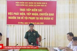 VKSQS khu vực 91 trao đổi công tác tiếp nhận và chuyển giao nguồn tin tội phạm với Hải đoàn 42