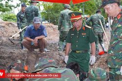 Phát hiện thêm 10 bộ hài cốt liệt sĩ tại Công viên Lê Thị Riêng