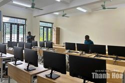 Các trường học ở xã Cẩm Thủy tích cực chuẩn bị cho năm học mới
