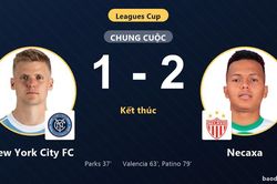 Bị dẫn trước, Necaxa ngược dòng đánh bại New York City FC 2-1 tại Leagues Cup