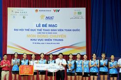 Bế mạc vòng loại bóng chuyền Đại hội Thể dục Thể thao Sinh viên toàn quốc khu vực miền Trung