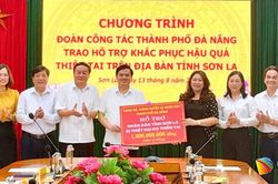 Đà Nẵng trao 1 tỷ đồng hỗ trợ Sơn La khắc phục hậu quả thiên tai