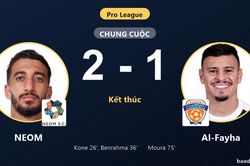 Thắng Al-Fayha 2-1, NEOM khởi đầu thuận lợi tại Pro League