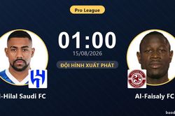 TRỰC TIẾPTrực tiếp Al-Hilal Saudi FC vs Al-Faisaly FC: Thế trận giằng co những ph&uacute;t đầu, chưa c&oacute; b&agrave;n thắng